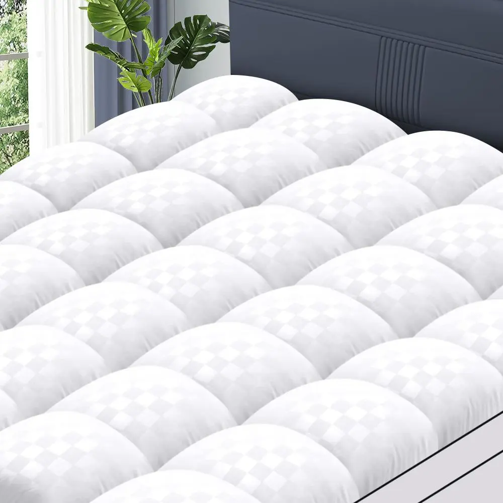 【Summer Turn Up】WeCharmer Extra Thick Mattress 1000&500 GSM Topper, Down Alternative Overfill Plush Mattress Pad, Cooling Pillow Top with 8-21Inch Deep Pocket,summerwins