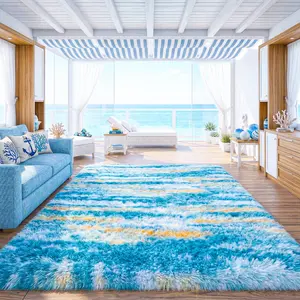 BOOPBEEP Soft Modern Indoor Large Shaggy Rug, For Bedroom Living Room Dinning Room Dorm, Home Decoration, Non-Slip Plush Fluffy Area Rugs, Comfy Accent Floor Carpet ,Room Decor