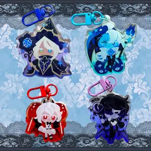 Cookie Run Deceit Trio + Truthless Recluse Acrylic Keychain!,  Perfect Gift for Fans & Collectors