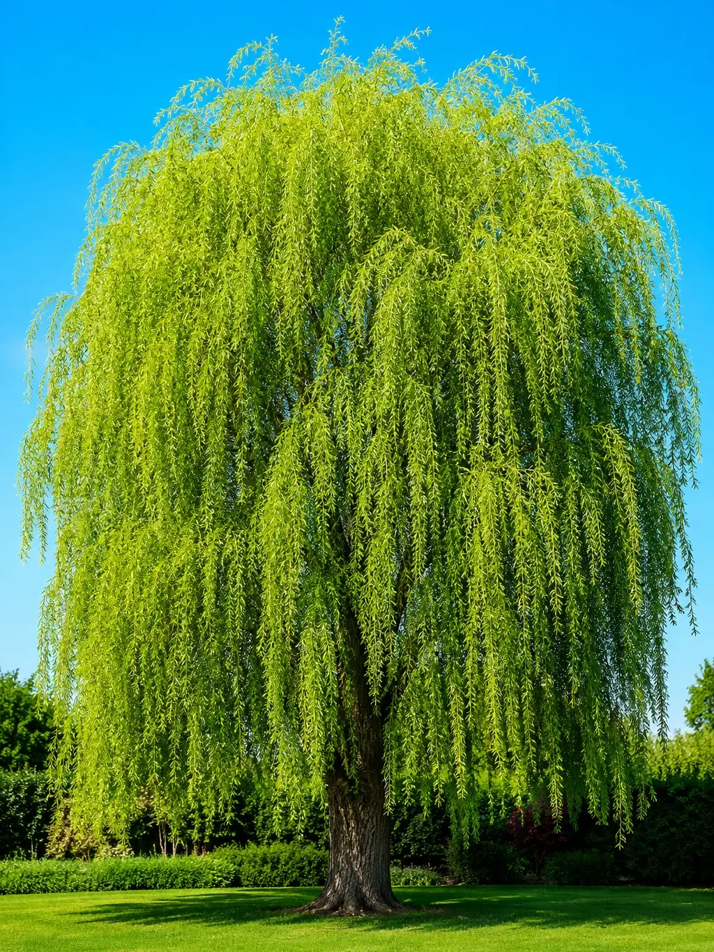 4 Bright Green Weeping Willow Tree Cuttings to Grow – Wisconsin Weeping Willow – Fast Growing Live Hardwood Cuttings for Shade, Privacy & Landscaping