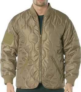 Coyote Brown - Concealed Carry Quilted Woobie Jacket