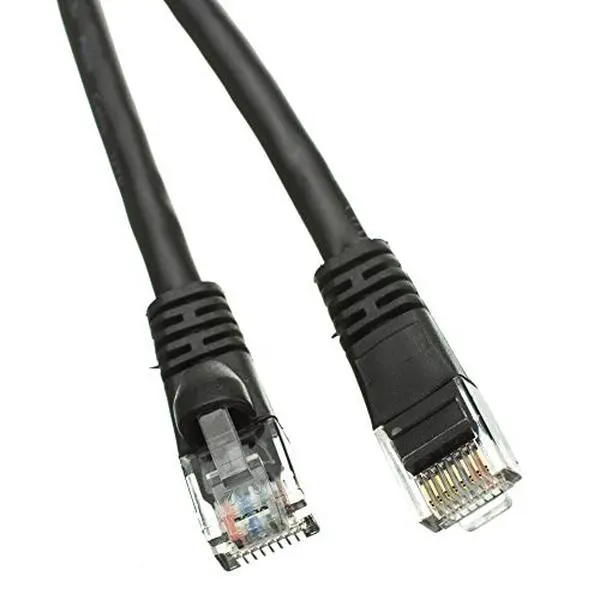 CableWholesale Cat6 Black Ethernet Patch Cable - 5ft, Snagless Molded Boot, Pure Copper, High-Speed Data Transfer, Gold Connectors, Wired to T568B Standard, Compatible with Routers/Modems (10X8-02205)