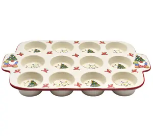 Temp-tations Seasonal 12-Cup Muffin Pan with Figural Handles