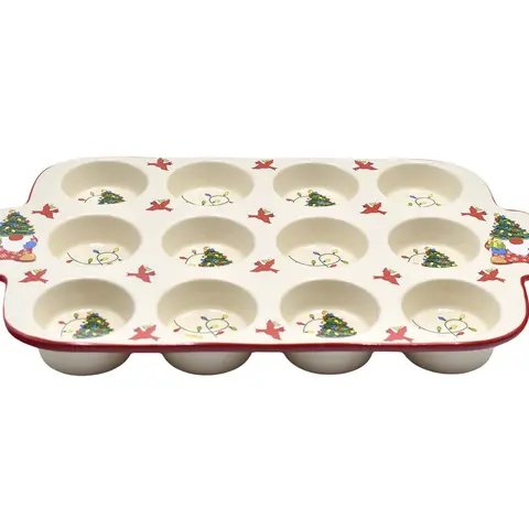 Temp-tations Seasonal 12-Cup Muffin Pan with Figural Handles