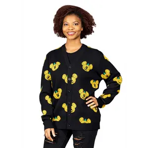 Adult Cakeworthy Mickey Pumpkin Cardigan