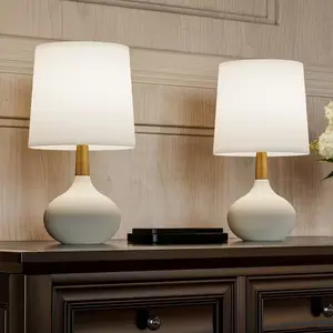 Modern Ceramic Table Lamp for Living Room Desk Lamps for Bedroom Farmhouse Bedside Nightstand Lamp House Warming Gifts New Home Decor End Table Lamps Gifts for Women Mom