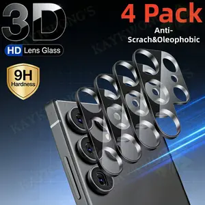 KAYKWONG'S 4 Pack Camera Lens Protection Film for Samsung Galaxy S26/S25 Ultra S24 Fe S23 S22 Ultra Plus /A56 A36 A26 A16 A55 A35 A25 A15 A54 A34 A24 A14 Series , 9h Tempered Glass, Scratch Resistant