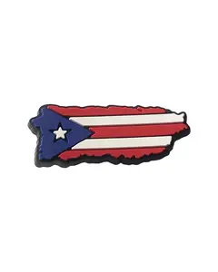 Puerto Rico Flag Map Shoe Charm