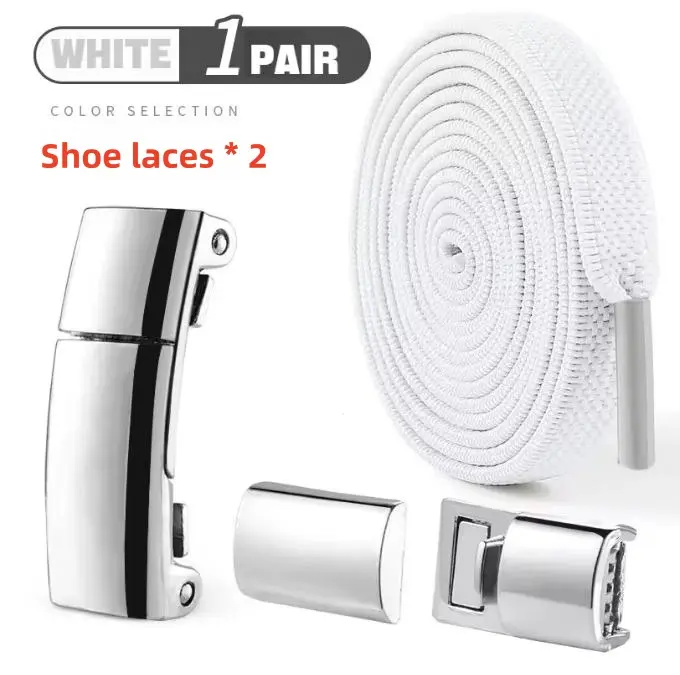 1/4 pairs Instant Lock Shoe Laces – Comfortable Elastic Lazy Laces for All Shoes