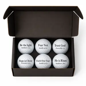 Bible Verse Golf Balls – Christian Gifts for Men & Women | Faith Golf Ball Set | Inspirational Scripture Golf Balls | Walk by Faith • Be Still • Fear Not • Faith Over Fear | Perfect Religious Gift”