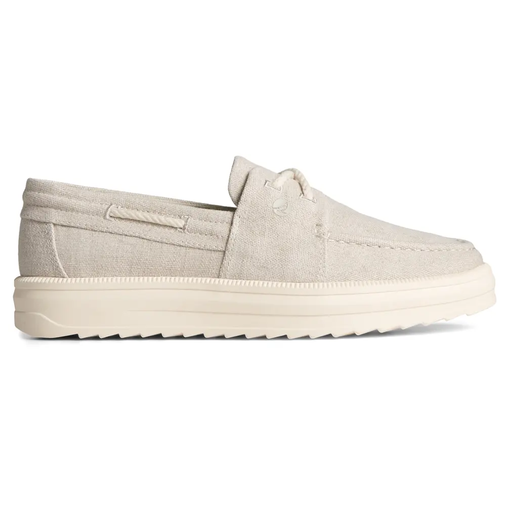 Sperry Womens Cruise Plushstep Slip On Boat Flats Casual - Beige