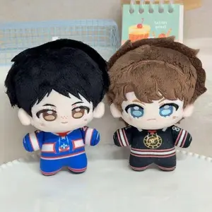 2Pcs/Set Kawaii Mini Plush Dolls 12cm Cute Chibi Character Soft Stuffed Toys Lovely Anime Game Plushies Home Desktop Decor Fans Collection Birthday Gifts