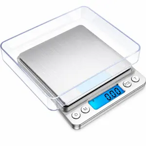 Digital Pocket Scale 2000g x 0.1g Precision Jewelry Food Kitchen Scale with LCD Backlit Display & Tare Function