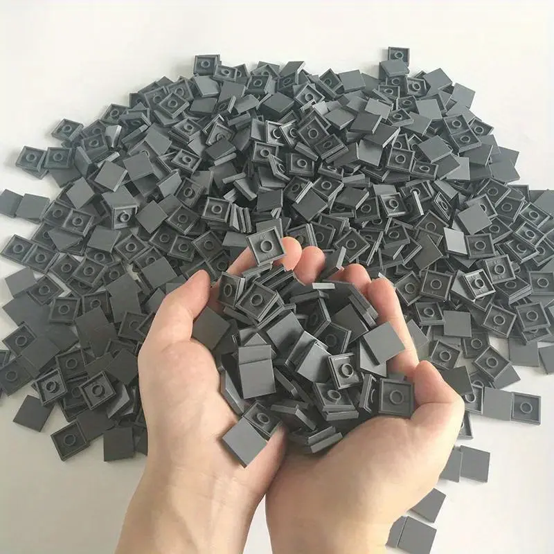 200PCS Flat Tile 2x2 Bricks MOC Assemble Particles 3068 Size Smooth Building Blocks DIY Educational Creative Toy for Kids Road Base Plates Accessories