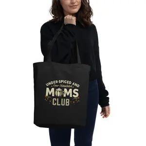 👜 Under Spiced & Over Stimulated Moms Club Tote – The Official Mom Bag-Eco Tote Bag
