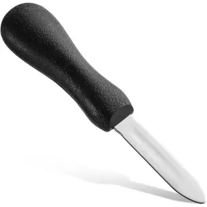 Oyster Shucking , 2.75"  Haven Style Oyster Shucker Clam  with Non-Slip Poly Handle, Seafood Opener Seafood Tools (Black)