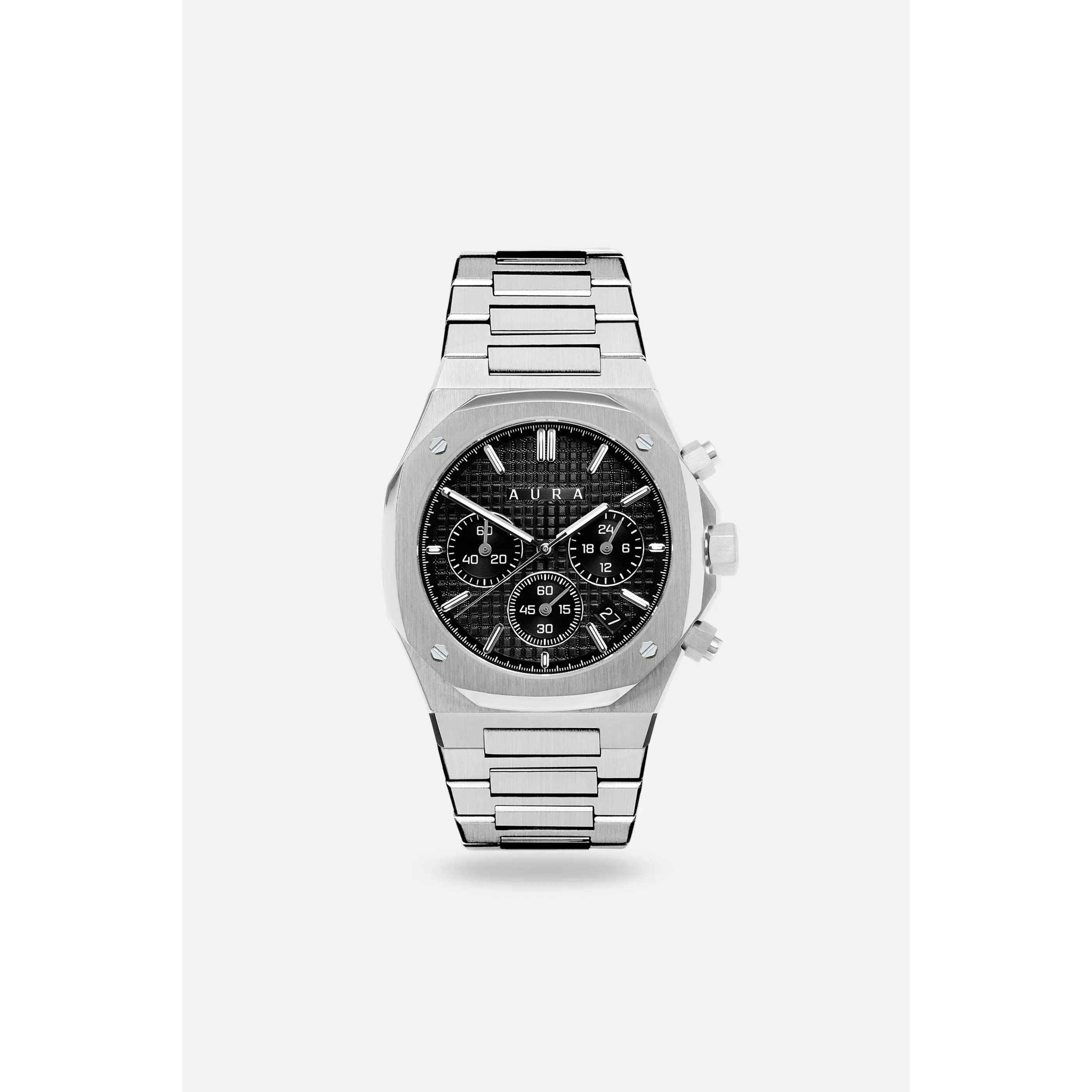 Chronograph 001: Steel/Black