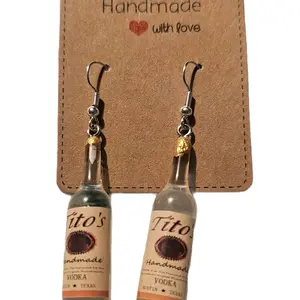 Tito's and Bacardi Earrings - Classic Design with Elegant Finish