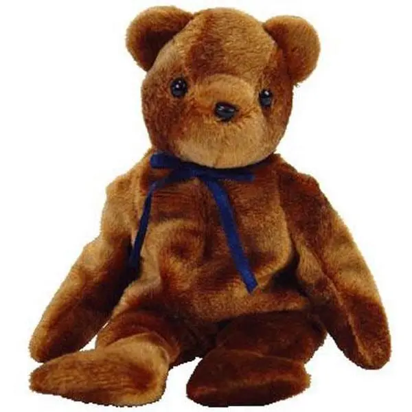 TY Beanie Baby - TED-e the Old Face Brown Bear (Internet Exclusive) (8.5 inch) (2004) MWMTs