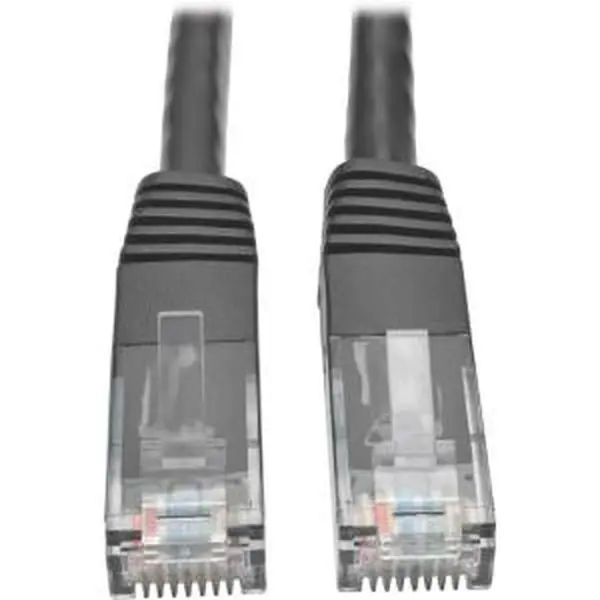 Tripp Lite High-Speed Cat6 Molded Male-to-Male Patch Cable, Black, N200-003-BK - 10 ft.