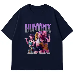 Huntrix Demon Hunters T-Shirt & Hoodie, Mira Rumi Zoey Graphic Tee, Kpop Girl Group Fan Shirt, Vintage Y2K Streetwear Aesthetic Top, Soft Cotton Unisex Casual Outfit, Trendy Demon Hunter Merch, Perfect Gift for Kpop Fans