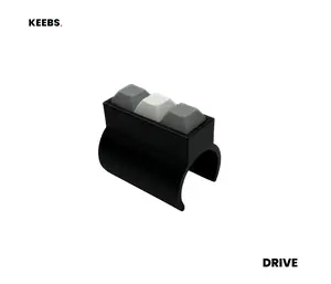 KEEBS Drive | Steering Wheel Custom 3-Key Mechanical Keyboard Fidget Clicker | Keycap Fidget Toy | 3D Printed Stress Relief