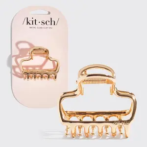 Kitsch Metal Open Shape Cloud Claw Clip - Gold, Metal Clip, 1PC, Ideal for Jewelry and Accessories
