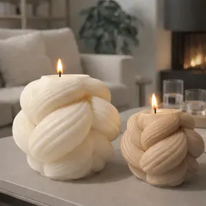 Set of Elegant Decorative Candles for Cozy Atmosphere - Perfect for Special Occasions & Everyday Use - Enhance Your Home Decor