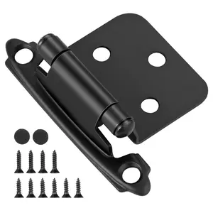 20 Pack Self Closing Kitchen Flush Cabinets Door Hinge 10 Pair 2-1/8" Cabinet Hinges Variable Cupboard Hinges Face Mount
