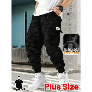 Big & Tall Men's HIDKAT Camo Outdoor Pants Heavy Duty Print, Multi Pocket, Breathable Regular Fit | Hunting & Outdoor Wear (Spring/Summer/Fall, Plus Size)