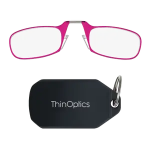 Pink Readers + Black Keychain Case