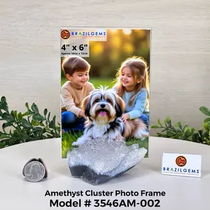 Amethyst Cluster 4"x6" Photo Frames (Select your favorite one) #3546AM (Buy 2+ Get 30% Off)
