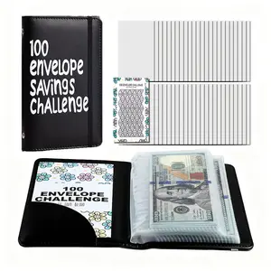 100 Days $5050 Savings Challenge Kit, Savings Challenge Planner, Monthly Budget Planner, Cash Envelope Budget Binder with Coin Storage & Daily Tracker, Savings Tracker Organizer, Habit Forming System to Reach Your Financial Goal