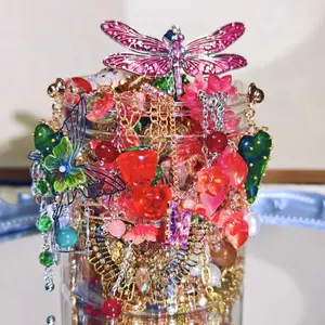Miya Decorative Metal Jewelry Organiser Set with Pickable Color-Aesthetic Accessories, Bands & Storage Boxes, Brand-New Fashion Costume Jewelry, Jewelry Holder, Home Jewelry Organizer