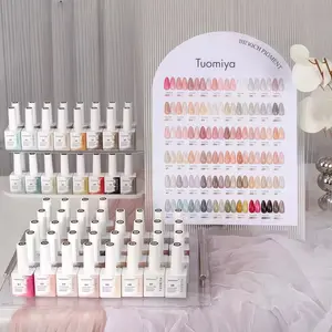 60 Color Spring Autumn Candy Jelly Nail Gel, UV Nail Gel with Brushed Color Chart, DIY Nail Art, Perfect Gift for Girls