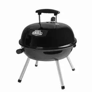 Expert Grill 14.5-in Portable Charcoal Freestanding Barbecue, Black Kitchenware Outdoor Cooking Grill