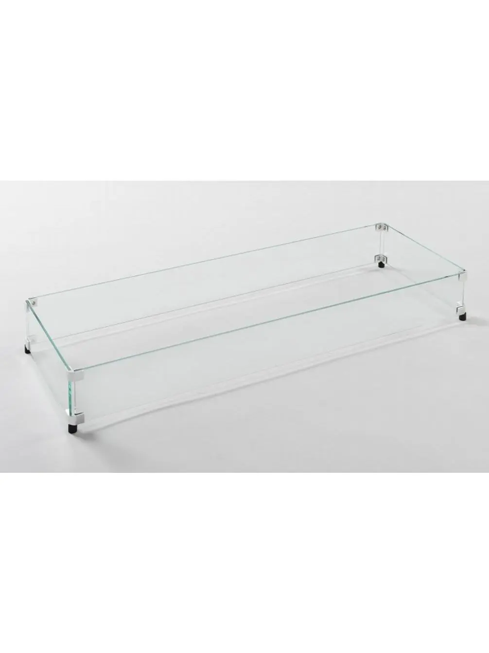 OutdoorGreatroom GLASS GUARD-1242 Glass Guard Rail Safety Barrier Fencing, 12 x 42 in., Minimalist