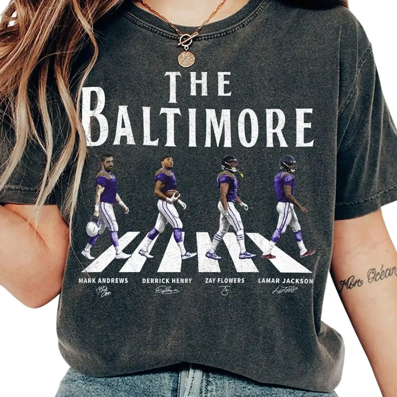 Baltimore Walking Road Shirt, Lamar Jackson Derrick Henry Funny Shirt, Game Day Tee, Cotton