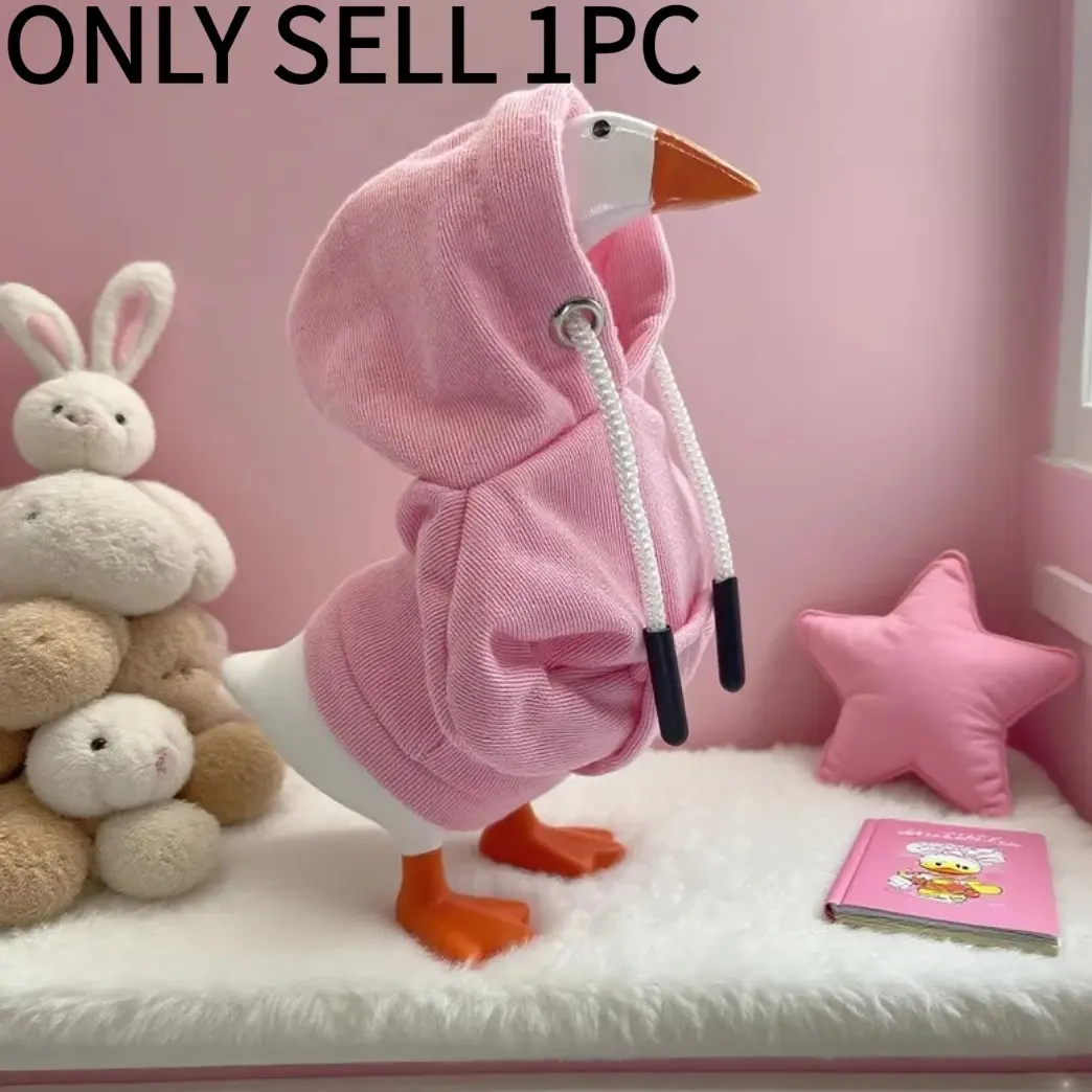 Goose Hoodies, Sweatshirts, Long Sleeve, Mini Porch Goose Clothing, Casual Fashion, Comfortable Wear, Perfect for Daily Use, Trendy Design, Animal, Everyday, Aesthetic