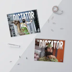The Dictator 2026 Calendar, Funny Movie Comedy Calendar, Satirical Leader Humor Wall Calendar, Parody Film Character Gift, Office Desk Decor, Gag Gift For Friends Coworkers Fans Pop Culture Calendar