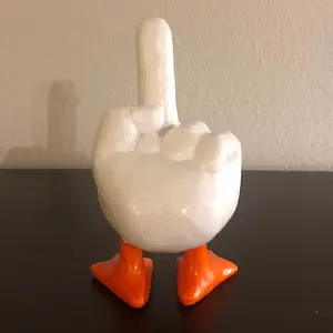 Middle Finger Duck Statue