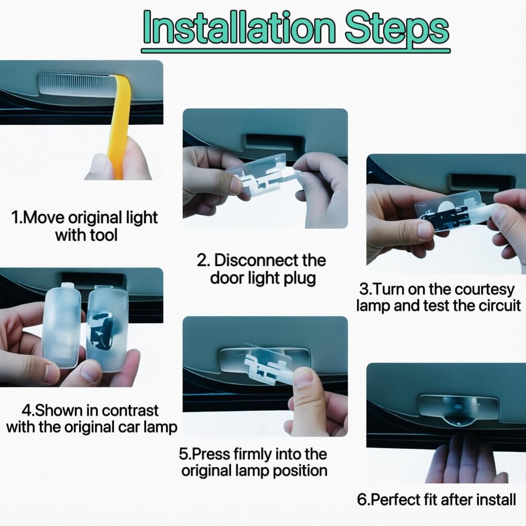 2PCS LED Door Welcome Light Projector GhostShadow Lamp HD Non-Fading For A4 A6 Q3 Q5Q7 A3 A5 A7  A8