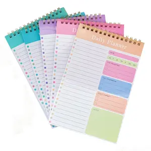 5 Pcs/Set - Daily To Do List Notepad - 5 x 8 Portable Planner - 30 Laminated Sheets for Work, School, Fitness & Academic Goals - Inspirational Task Organizer Notebook - Perfect Back To School Supplies
