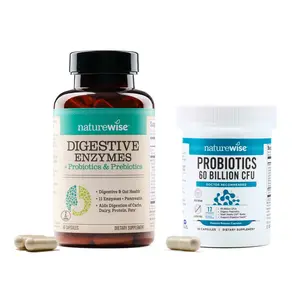 NatureWise Digestive Support Bundle - Clean, Gluten Free, Non-GMO Digestive Support Edible Healthcare