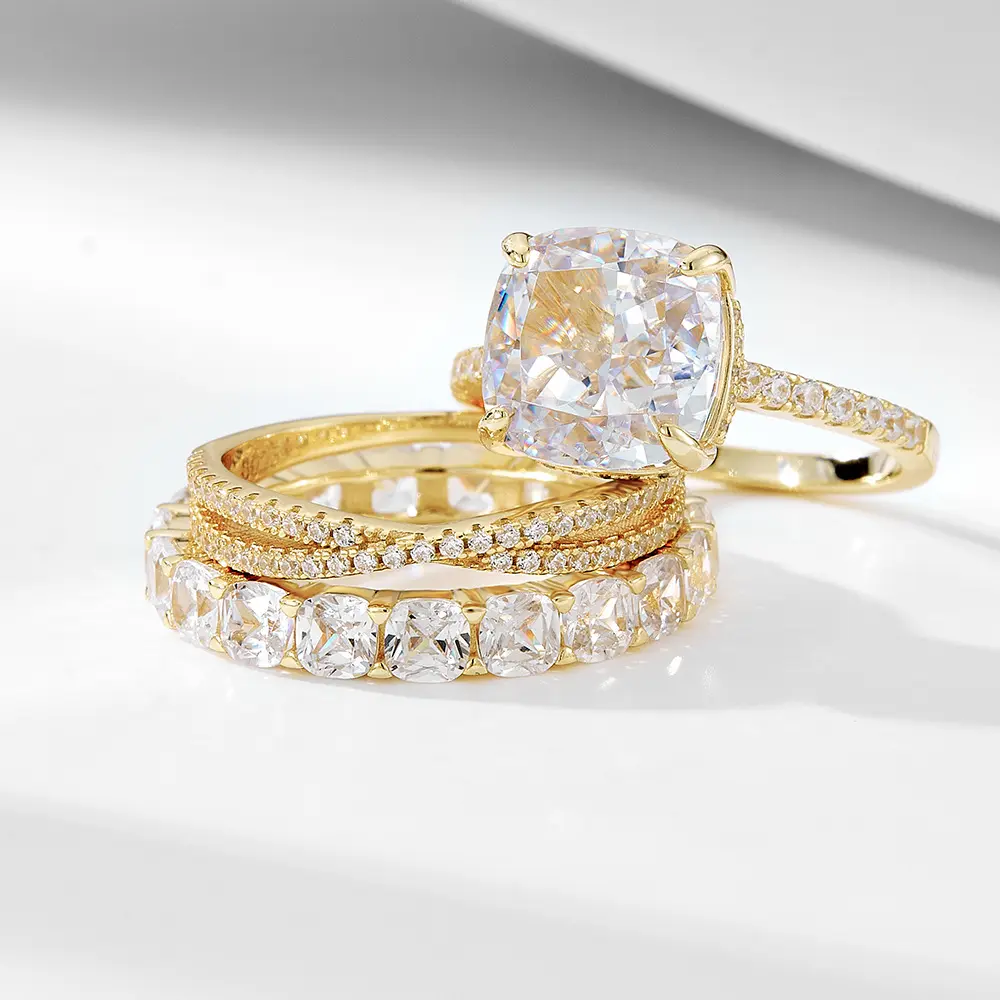 Golden-3PCS Ring Set