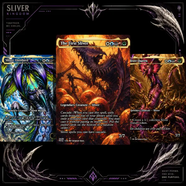 King Silver MTG Proxy Commander Deck - Premium Anime Fantasy Collector Card Set + Tokens, Card Collectible Item