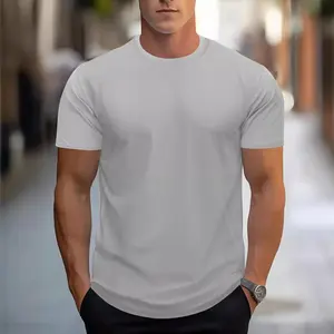 Quick Dry Athletic T-Shirt for Men, Breathable Sports Round Neck Short Sleeve Workout Gym Running Fitness Tee Lightweight Moisture Wicking Activewear
