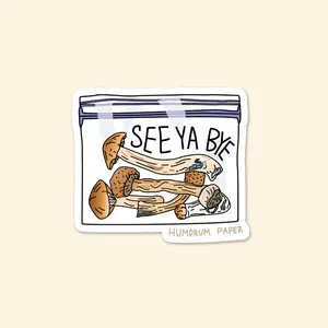 Psychedelic Mushroom Baggie Sticker