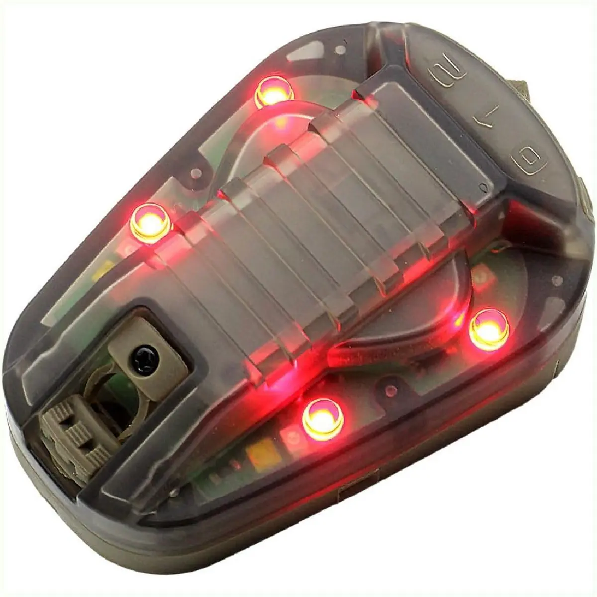 Tactical Helmet Light Signal Light Military IFF Helmet Light Flashlight Survival Signal Light for Outdoor Sports with LED + IR/Strobe