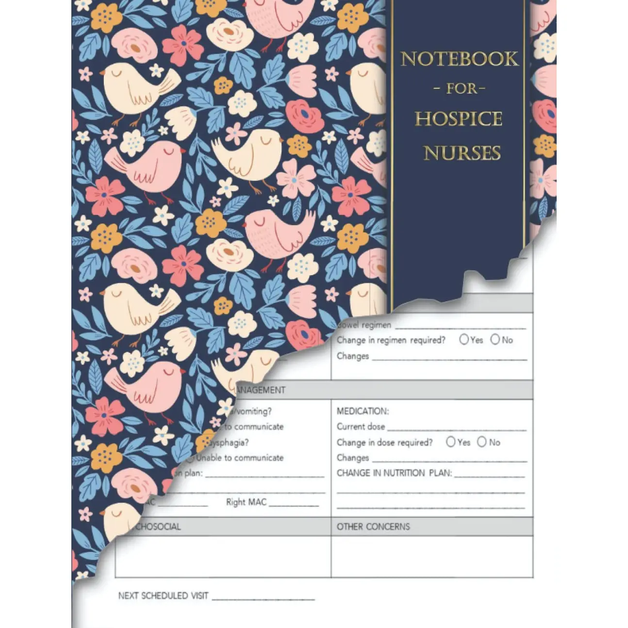 A Notebook for Hospice Nurses: 8.5 x 11 inches | Patient Visit Notes